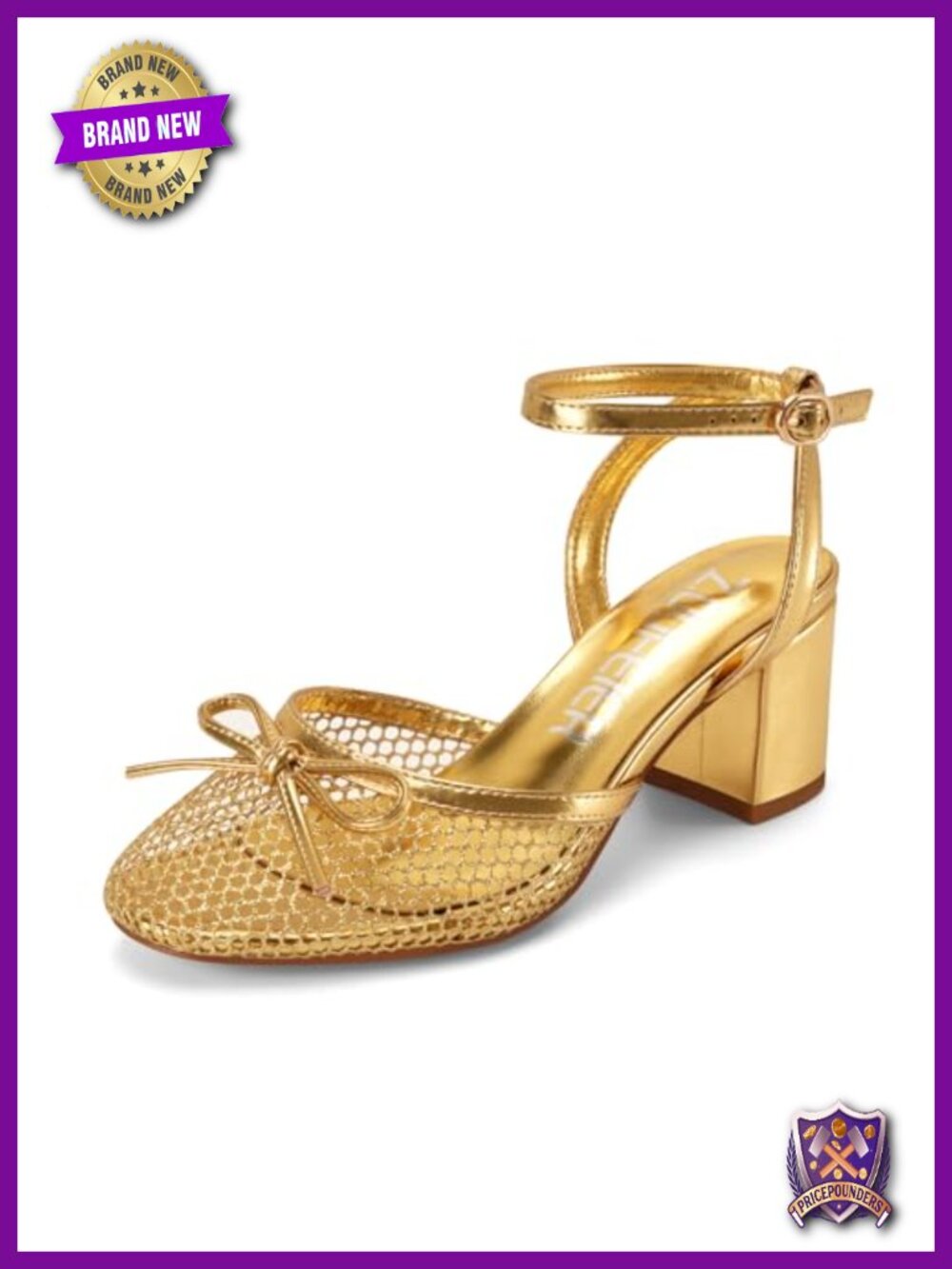 Bow Mesh Sandals Chunky Block Heels Closed Toe Ankle Strap Summer Dress Shoes